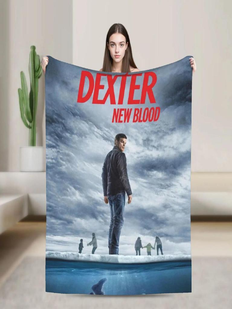 Dexter New Blood Hřejivá měkká plyšová deka na pohovku postel gauč křeslo Dětská flanelová deka Vtipný design Útulná domácí dekorace