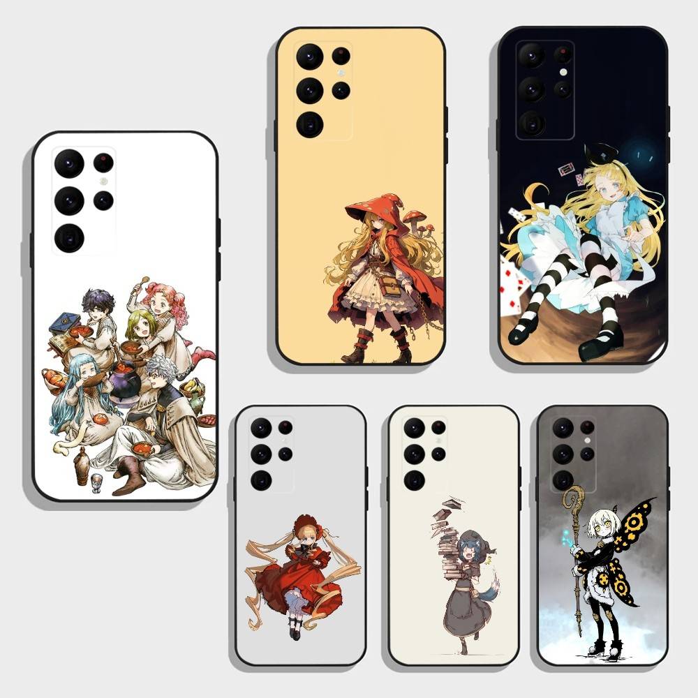 Atelier Of Witch Hat Phone Case For Samsung S26,S25,S24,S23,S22,S21,S20,Ultra,Plus,FE Black Soft Cover