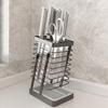 304 Stainless Steel Kitchen Knife and Utensils Holder, Draining Rack for Countertop.
