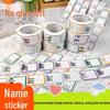 Colored Student Name & Memo Stickers - Self-Adhesive, Easy-Tear Classification Labels