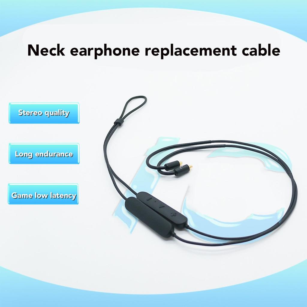 Sennheiser IE100 Pro IE400 Pro IE500 Pro Bluetooth Headphone Cable Adapter with Mic Controller Neck Headphone Cable Replacement Earphone MMCX Adapter