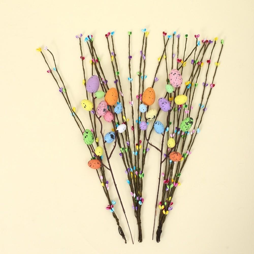 Speckled Egg Foam Eggs Berry Branch Colorful Easter Eggs Bouquets Spring Floral Stems  Birthday