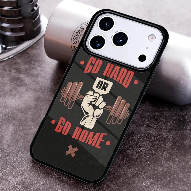 Gym Fitness Phone Case for iPhone 17 16 15 Pro Max Air 14 13 12 11 Plus Shockproof Cover