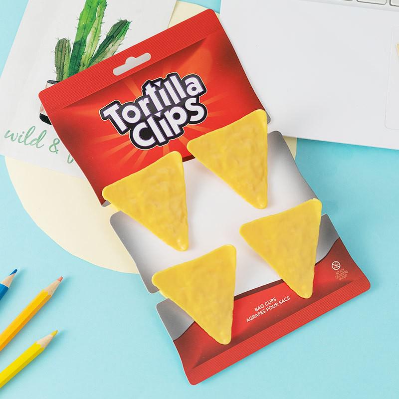 Cute Chip Clip: Creative Storage & Sealing Solution for Snacks, Food Preservation, and Office Use. Moisture-Proof and Practical.