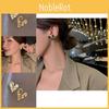 Elegant Simple And Gold Heart Shape Earrings For Women Trendy Jewelry Fashion