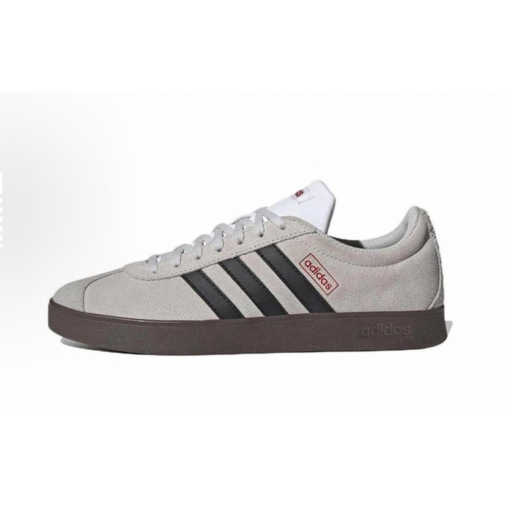 adidas VL COURT 2.0 Heartbeat Cloud White Cushioning, Wear Resistant Low Top Skateboard Shoes Unisex Sky Blue JS3003(Team1047-)