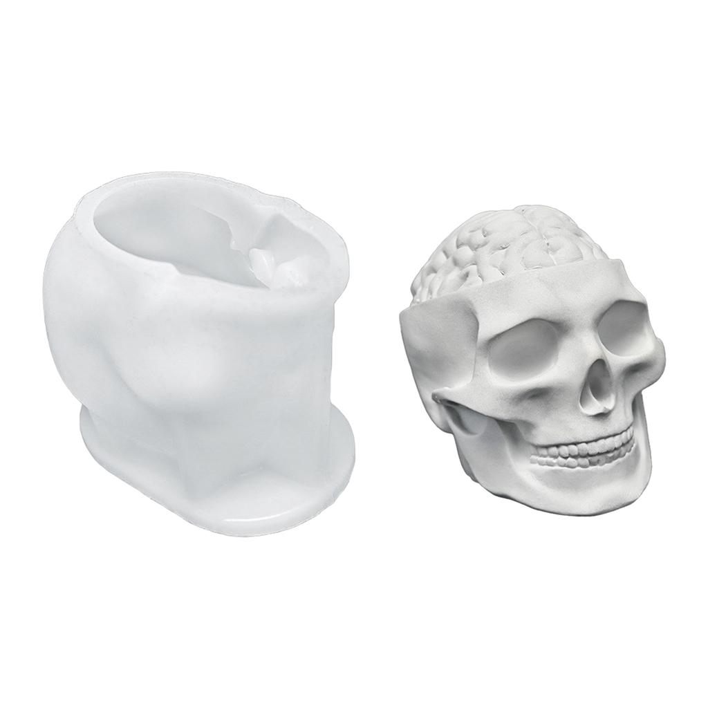 Non-stick silikonform för hantverk 3D Halloween-tema ljus heminredning skrivbordsdekoration form unik presenttillverkningsform