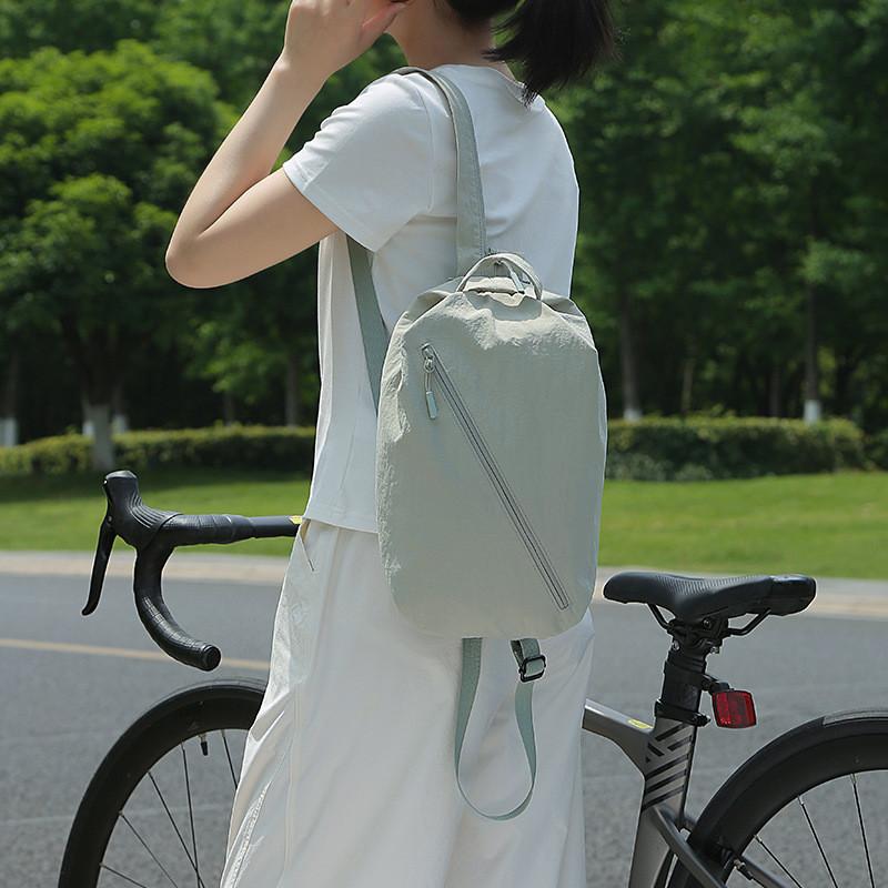 Lightweight Nylon Travel Backpack With Cube Shape For Outdoor Sports And Storage