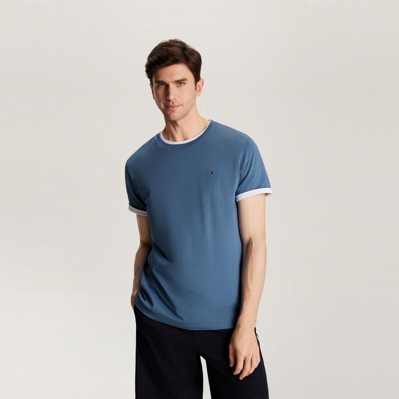 Tommy Hilfiger T-Shirts Men's Crew Neck Moderate 78JA561