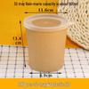 32oz Disposable Kraft Paper Soup Bowls with Lids