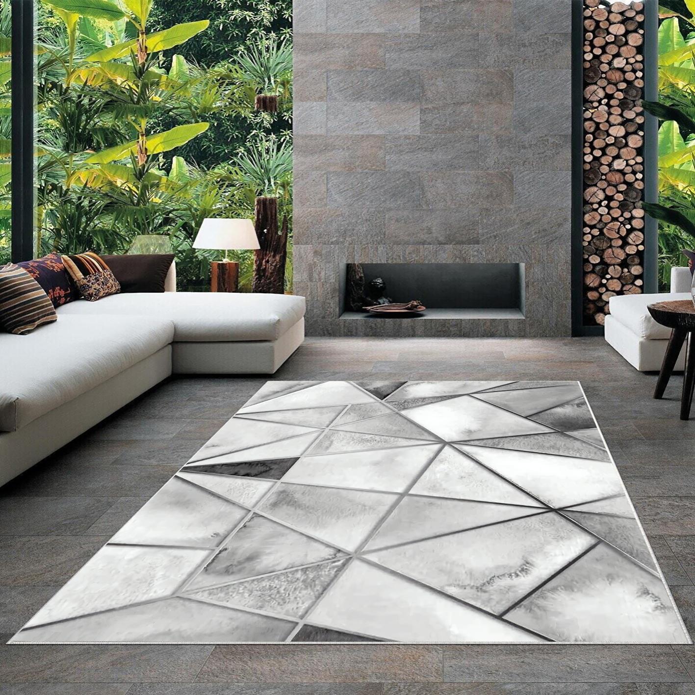 

Моющийся нескользящий ковер и дорожка с цифровой печатью MD-LİFE HOME