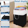 Laundry Basket with Wheels Collapsible Laundry Hamper Large Capacity Portable Rolling Laundry Basket for Home Dorm Laundry Room