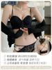 Front buckle women's spring and summer thin show bra without steel ring sexy cross back bra set