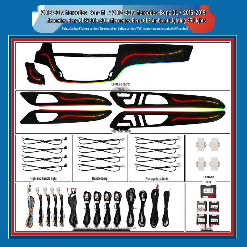 Ambient Lighting Kit for Mercedes-Benz GLA/CLA/GLE/GLS/ML/GLK/GL Air Vents