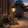 Solar Angel Ornaments, Resin Outdoor Decorative LED Lights, Warm Glow Ornament for Courtyards Gardens Landscaping