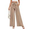 Women High Waist Pleated Loose Wide Leg Casual Summer Long Pants