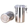 Multifunctional Steel Canister Set Steel Kitchen Storage Container Food Storage Sealed Canister with Clear Lid