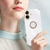 XINLI For iPhone 16 Plus Case Ring Kickstand Electroplating TPU Phone Cover