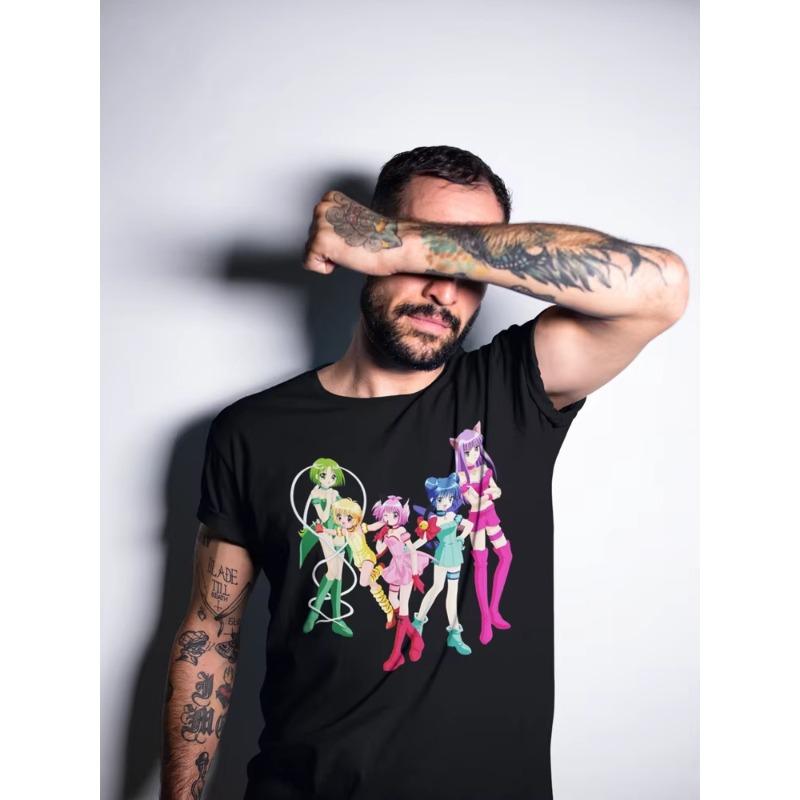 Trend Sommer 2025 Cosplay Anime Tokyo Mew Mew Ichigo Momomiya Magical Girl Anime T-Shirt Unisex Harajuku T-Shirt Anime T-Shirt