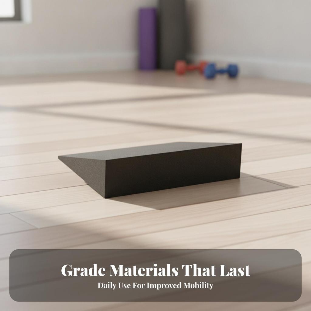 Foam Slant Board High-Density Yoga Block with Non-Slip for Home Gym, Yogis