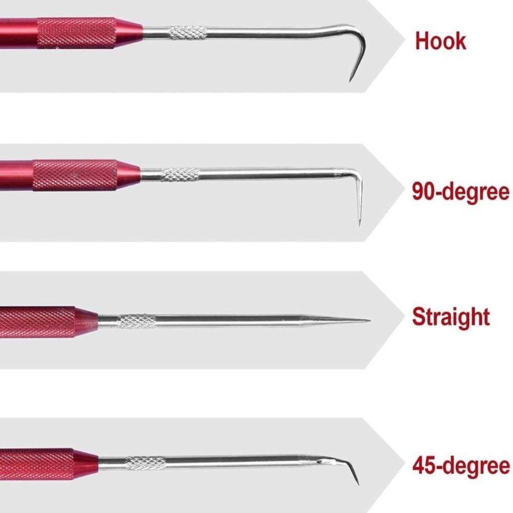 2 STÜCKE Reparaturwerkzeug Kamm Dietriche Mini Dichtung Zieher O-Ring Haken Abzieher Auto