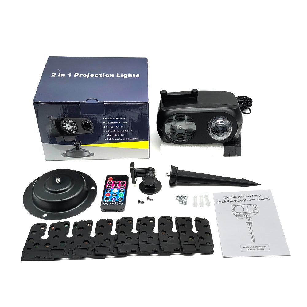 

Рождественский Хэллоуин Проектор Свет Уличный Водонепроницаемый Снежинка Лампа 3D Океанская Волна Вставка 8 Шаблон Карта для Рождественской Вечеринки Сад Двор Праздничный Декор US Plug