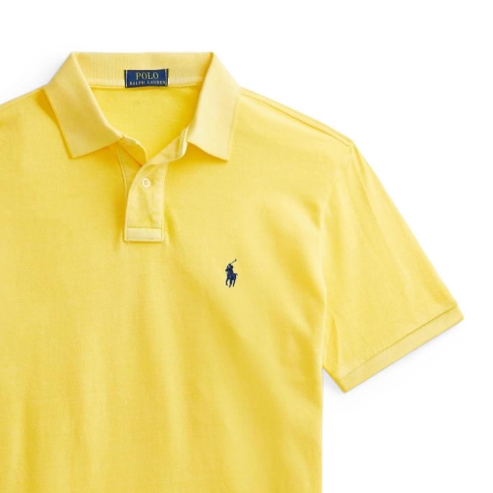 Polo Ralph Lauren SS25 Pony Logo Embroidered Cotton Vintage Wash Short Sleeve Polo Shirt Men Polo Shirts MNPOKNI1N821131-700
