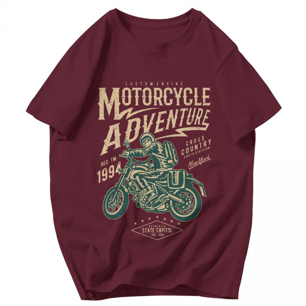 Men T Shirt Motorcycle Adventure Vintage Motor Gifts Y2K Graphic Customized Unisex Clothing T Shirts