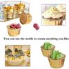 50 Pieces Aluminum Foil Baking Molds, Cupcake Boxes, Mini Cupcake Mold less