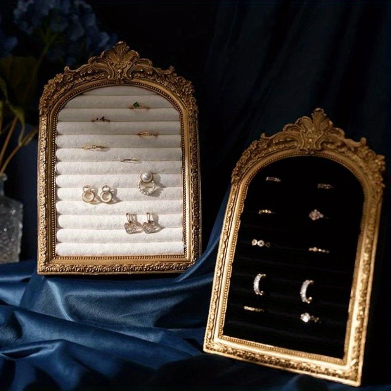 Jewelry Display Stand Vintage Photo Frame Style Home Ring Earring Display Rack Decorative Jewelry Organizer for Rings & Earrings