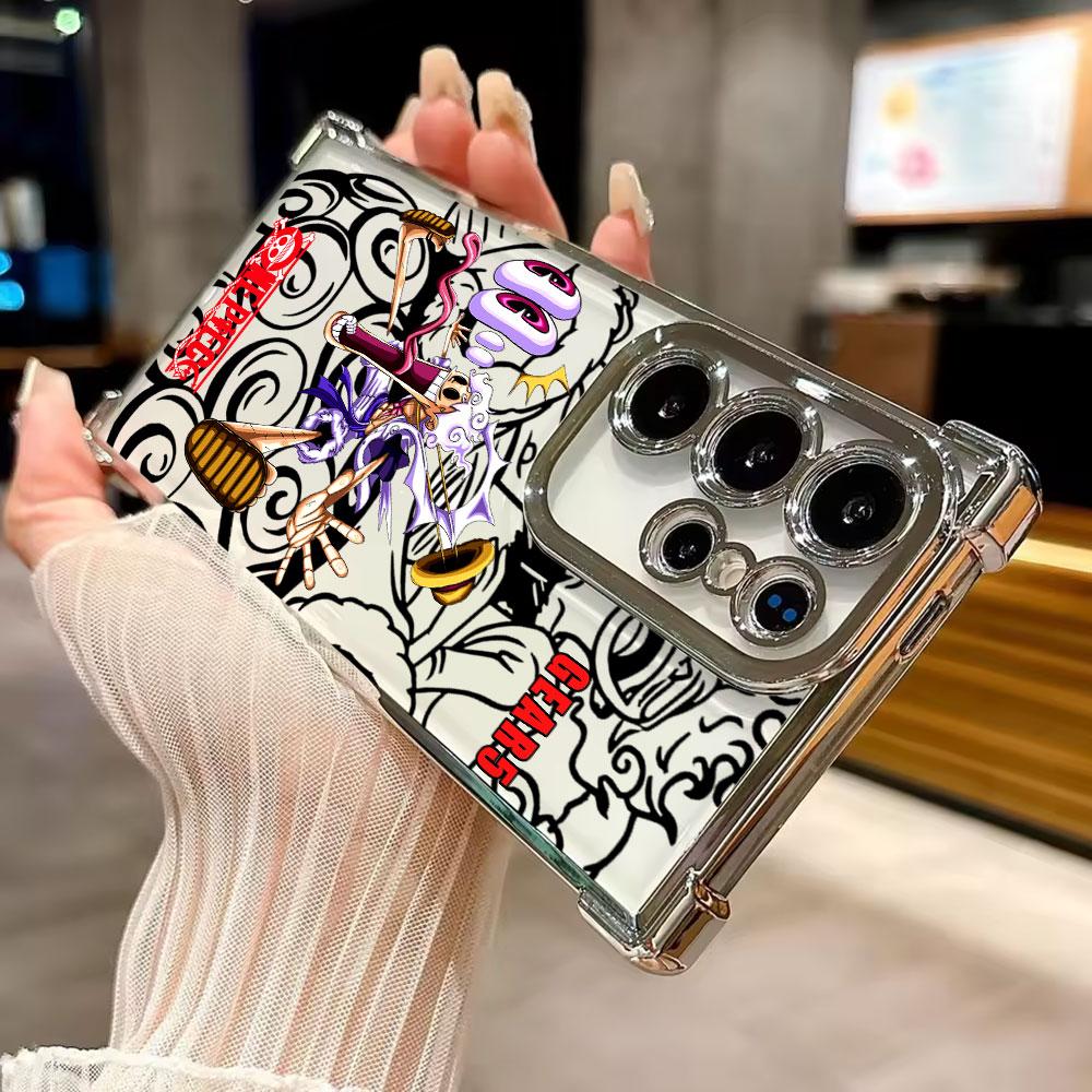 Sun God Nika GEAR 5 Luffy Cute Coque For Galaxy S26 Ultra Phone Case For Samsung S26 S25 S24 S23 S21 Ultra S20 FE S25 Plus Cover