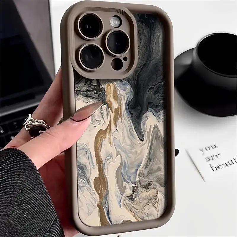 

Чехол для телефона Gradient Watercolor для iPhone 14 13 12 11 Pro Max Mini XR X XS 7 8 Plus, мягкий чехол для iPhone 15 Pro Max, чехлы For iPhone X XS