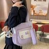Bag Women's Versatile College Style One Shoulder Oblique Span Bag Large Capacity Leisure Commuter Tutoring Handheld Book Bag