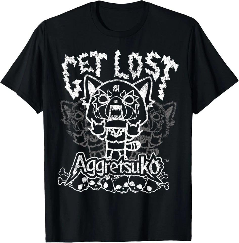 Aggretsuko Get Lost Rage Tee Shirt T-Shirt M