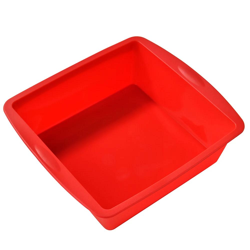 1/4Pcs Silicone Square Cake Mold Easy Release Baking Pan for Cakes Durable Kitchen Tools and Accessories for Home Use