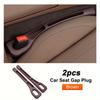 2pcs Universal Car Seat Gap Filler Between Seats Console Organizer Crevice Storage Bag Box Decoration Interior Auto Accessories