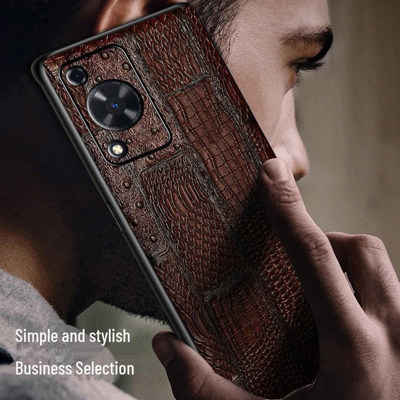 Cowhide grain full package leather protective cover for Huawei Enjoy 70 and Enjoy 70Pro mobile phones.