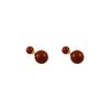 Steel needle pearl, a pair of earrings, New Year's red, retro simple stud earrings, high-end versatile temperament earrings.