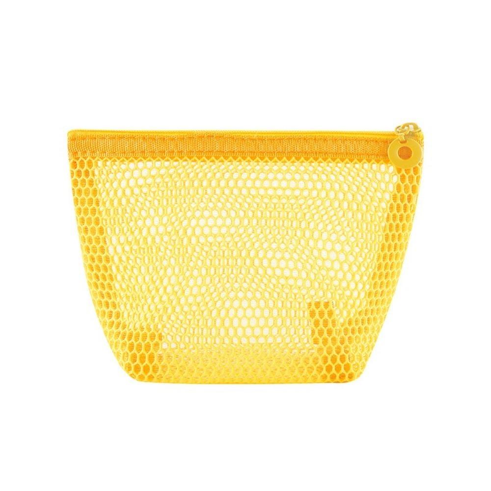 New Mesh Cosmetic Bag Portable Mini Mini Wallet Pouch Transparent Zipper Coin Purse Travel