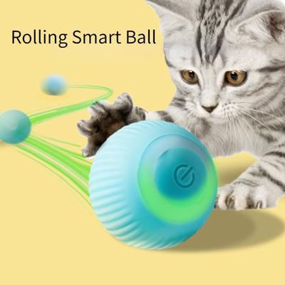 Intelligentes Katzenspielzeug, automatischer Rollball, elektrisches Katzenspielzeug, interaktiv für das Katzentraining, selbstbewegliches Kätzchenspielzeug für das Spielen im Innenbereich