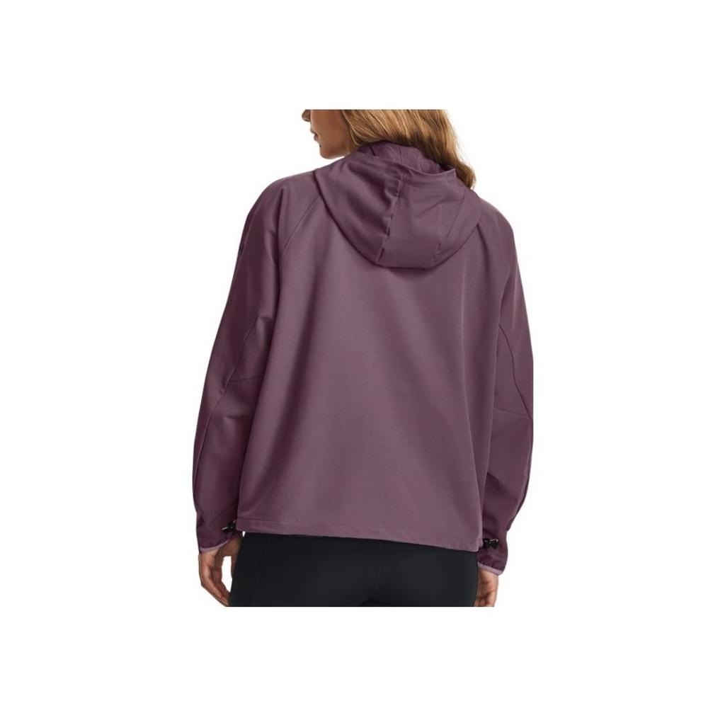 Under Armour Solid Color Hooded Training Jacket Women Jackets Purple 1379765-500