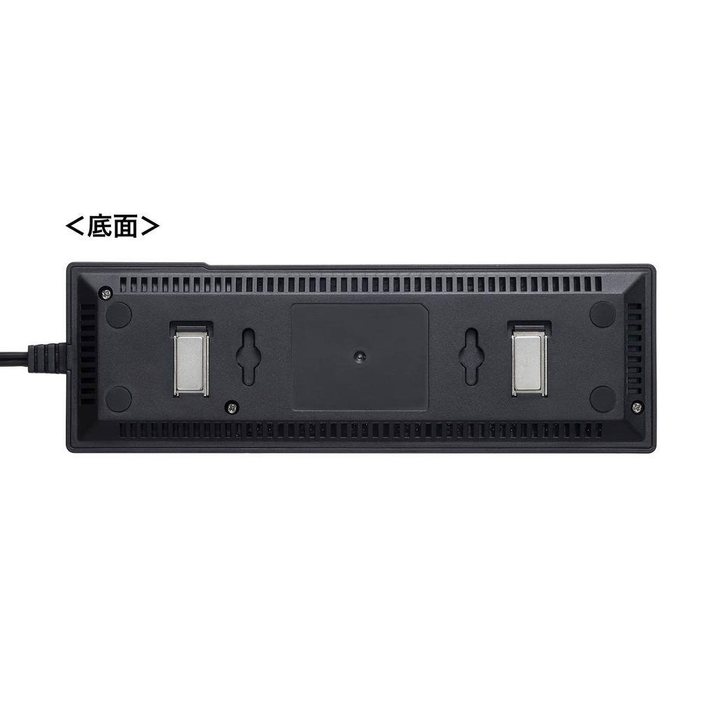 Sanwa Supply Gigabit compatible tap type switching hub ports with (8 magnet) LAN-GIGAT803BK