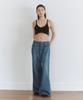 SSEMI String Wide Denim Pants(Bl)