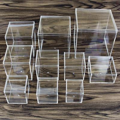 Clear Square Plastic Box for Betta Fish Breeding, Candy, Slime, or Crystal Mud Storage