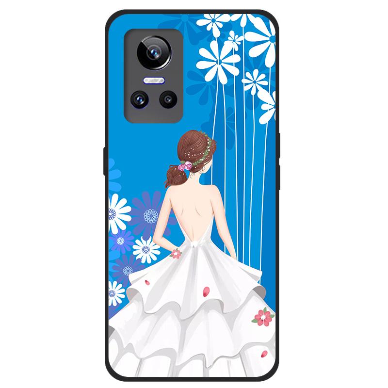 For Realme GT Neo 2 5G Case TPU Silicone Soft Cartoon Clear Case for Realme GT Neo 2 3 Neo3 Phone Cover Neo2T Transparent Coque