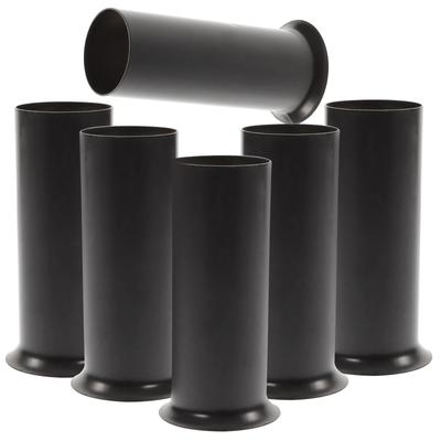 6 Pièces Manches de Base pour Lustre en Métal Manches à Bride Base Large Stable pour Ampoules Accessoires de Lustre en Cristal