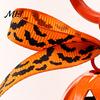 Hanging Bell Keychain Halloween Pumpkin Keychain, Hollow Head Key Ring Decorative with Ribbon Bow, Backpacks Charm for Holiday Party Decoration