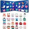 Calendario dell'Avvento di Natale Include 24 Ornamenti con Figure di Animali in PVC Calendario dell'Avvento a Sorpresa 24 Giorni Per la Decorazione delle Feste