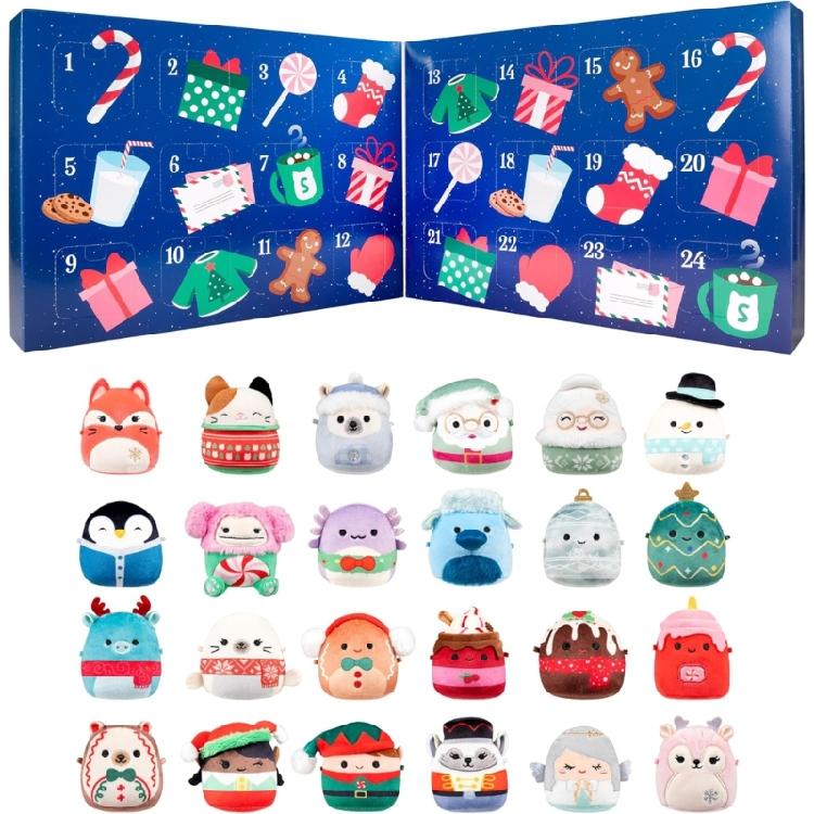 Calendario dell'Avvento di Natale Include 24 Ornamenti con Figure di Animali in PVC Calendario dell'Avvento a Sorpresa 24 Giorni Per la Decorazione delle Feste