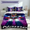 3pcs Custom Name UFO Robo Grendizer Bedding Set,Includes 1 Duvet Cover and 2 Pillowcases,All-season Bedroom Decor
